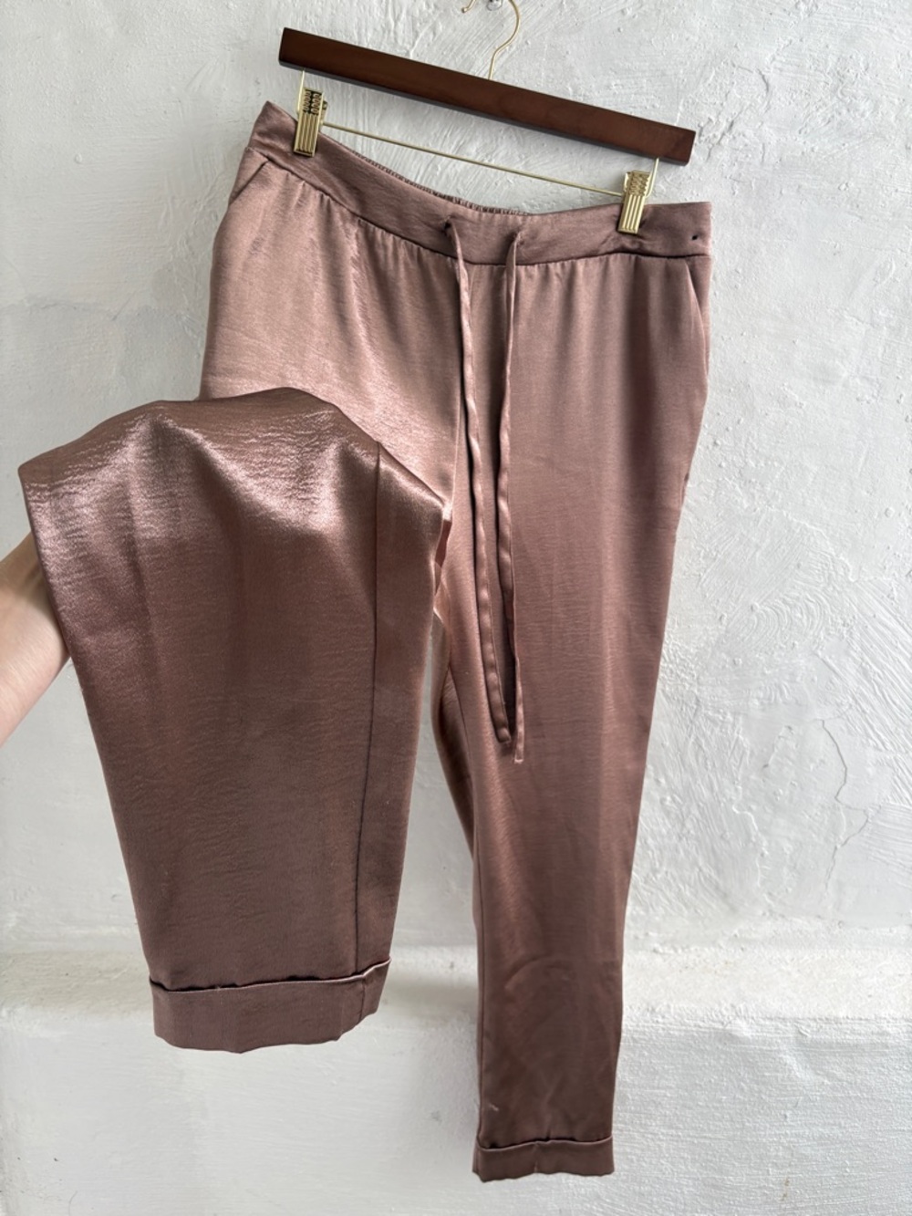 New York company size medium satin like lounge pants - Picture 3 of 11